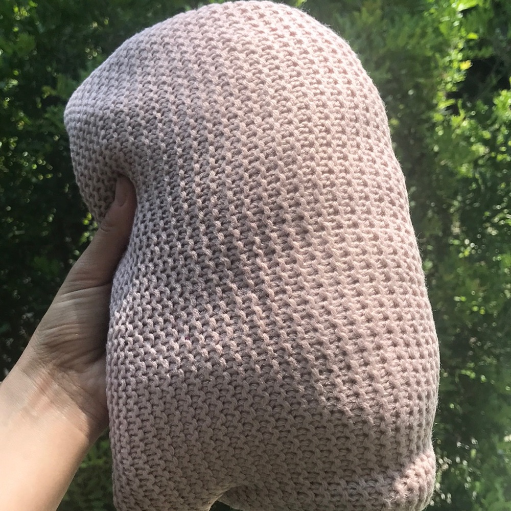 Mauve Pink Knit Turtleneck Sweater - Picture 6 of 8